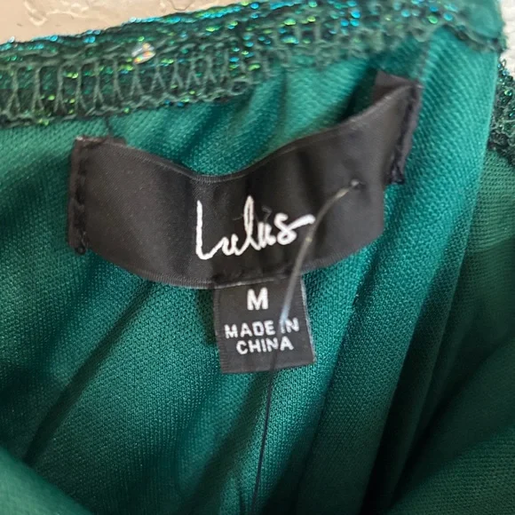 Lulu's Dazzling Green Sequin Mini Dress - Picture 5 of 9